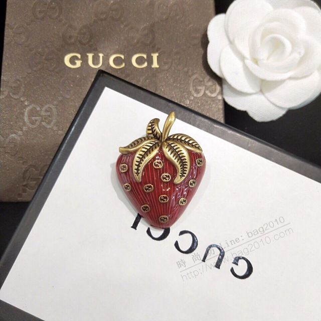 GUCCi飾品 古馳限量版耳環 Gucci最新滴膠 草莓耳釘  zgbq1197